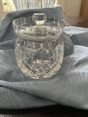 Vintage jam/mustard Galway Irish Crystal jar